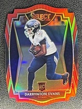 2020 Select Darrynton Evans RC Rookie Card #178 Premier Level Red Prizm Die-Cut*. rookie card picture