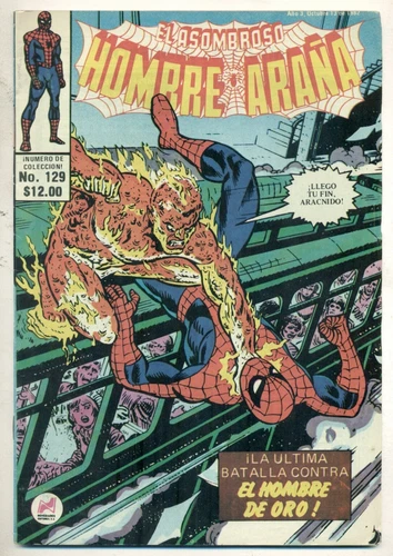 El Asombroso HOMBRE ARAÑA #129 El Hombre de Oro Spider-Man Comic 1982