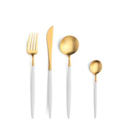 Cutipol Goa White Gold 4 pieces cutlery case Included New
