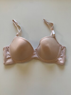 NEW! Danskin Women's Sz 36C Soft Contour Push Up Underwire T-Shirt Bra Nude
