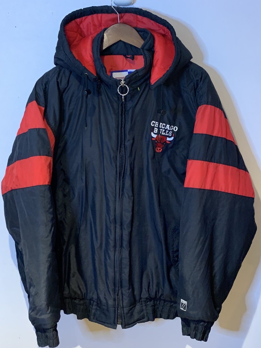 Vintage 1990's Chicago Bulls NBA Logo 7 Zip-up Jacket Coat