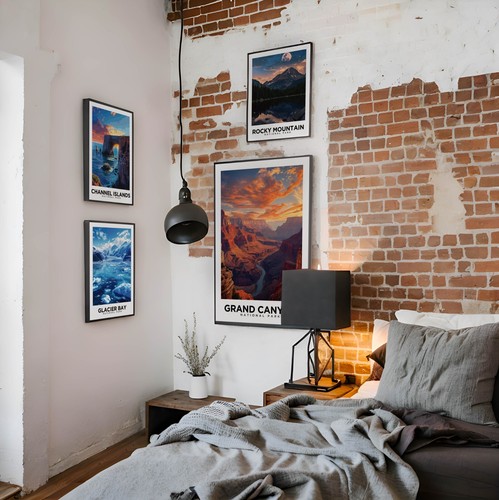 Grand Canyon National Park - Travel Poster, Home Decor, Arizona Destinations - Picture 4 of 14