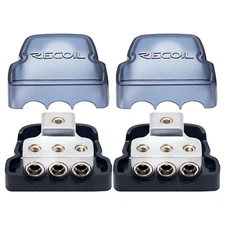 Recoil DB13P 3 Way Power Distribution Block 1 X 0/2/4 Gauge In 3 X 4/8 Gauge Out