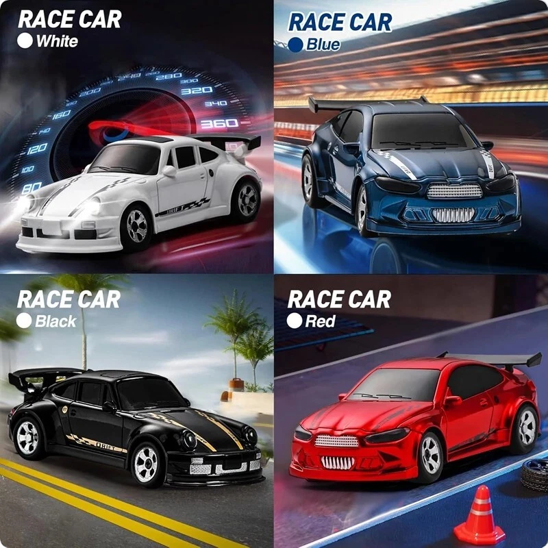 1:43 2.4G High speed Drift Rc Car 4WD Remote Control Car Mini RTR Racing Car - Image 4 of 4