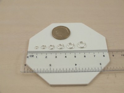 BESTE MASSIVE 12 MM Massiv 925 Sterlingsilber Exta Schwere Sprungringe x 2 Stück