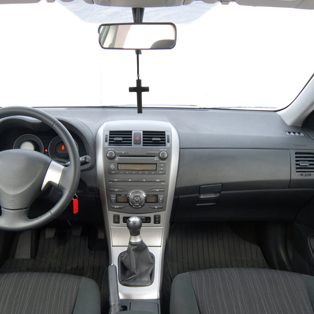 Cross Pendant Car Rearview Mirror Hanging Church Decor Ornament eBay