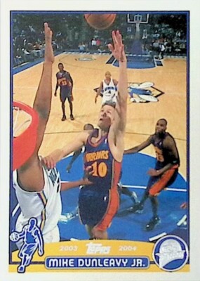 2003-04 Topps NBA Basketball Card Golden State Warriors Mike Dunleavy Jr.