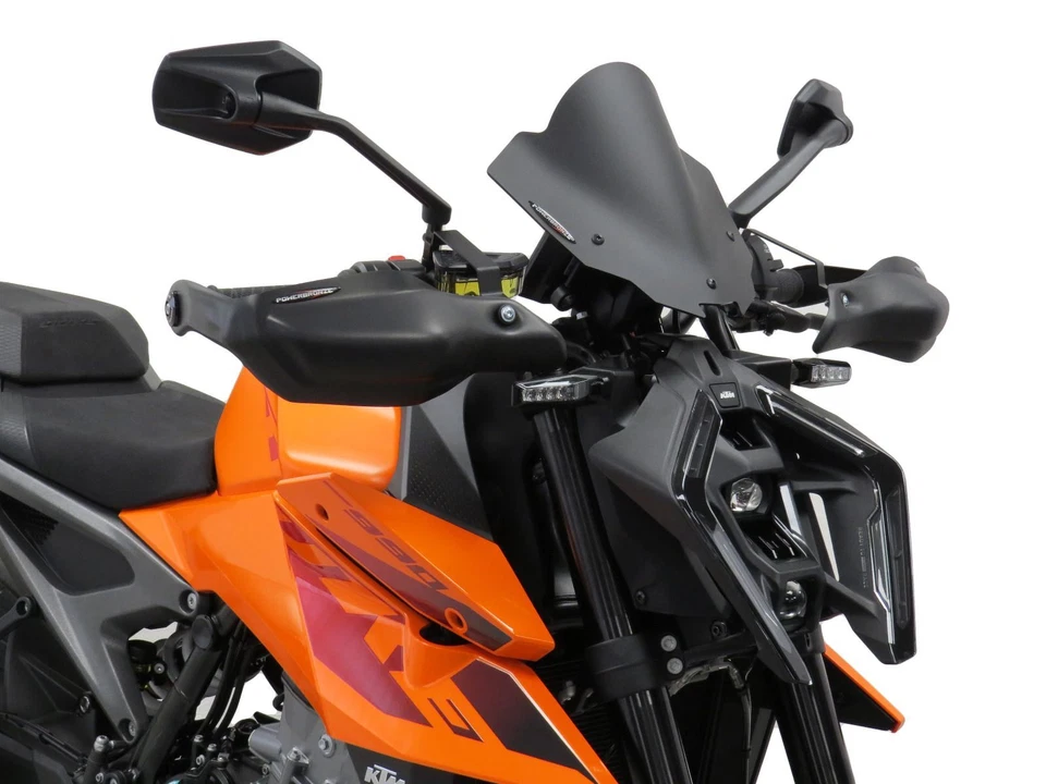 KTM 990 Duke 24-2025 negro mate guardamanos/deflectores de viento Powerbronze Foto 2 de 4