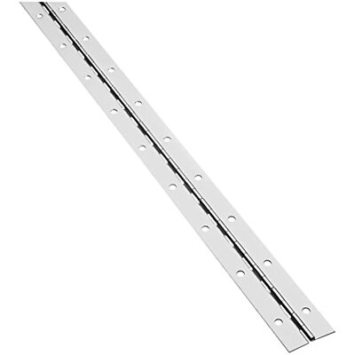Charnière Continue En Nickel National Hardware N148-221 - Dimensions 1-1/16" X 30", Idéale Pour Portes De Placard Ou Meubles