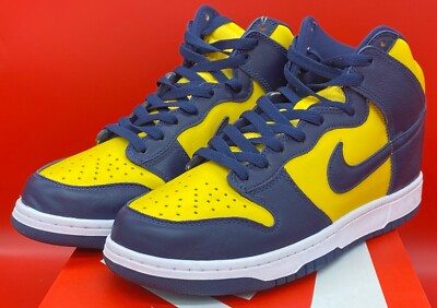 スニーカー nike dunk high sp michigan Nike Dunk High SP Retro Michigan 2020 Brand New Deadstock Sz 9.5