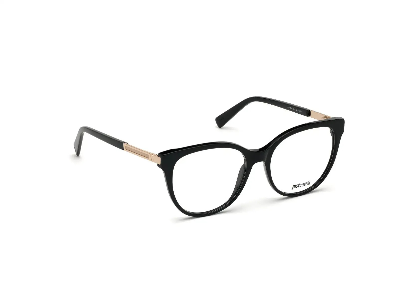 Оправа для оптических очков Just Cavalli JC0934 001 из блестящего черного пластика 52-16-140
