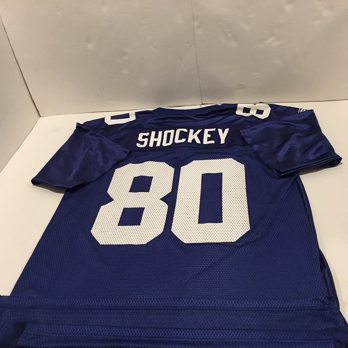 Reebok Nfl Equipment Men Jersey Shackey # 80 Navy Blue Size Medium