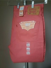 LEVI'S Men's 501 Colored Jeans Choose Size Button Fly Shrink to Fit NWT