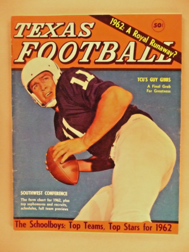 Dave Campbell's Texas Football #3 - 1962 ~~ large annual edition - Afbeelding 1 van 4