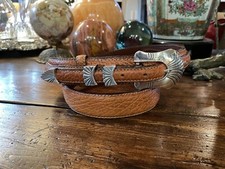 Alexander Kalifano James Reid Dgn Sterling Silver Belt Buckle 38-41-1.25/.75    