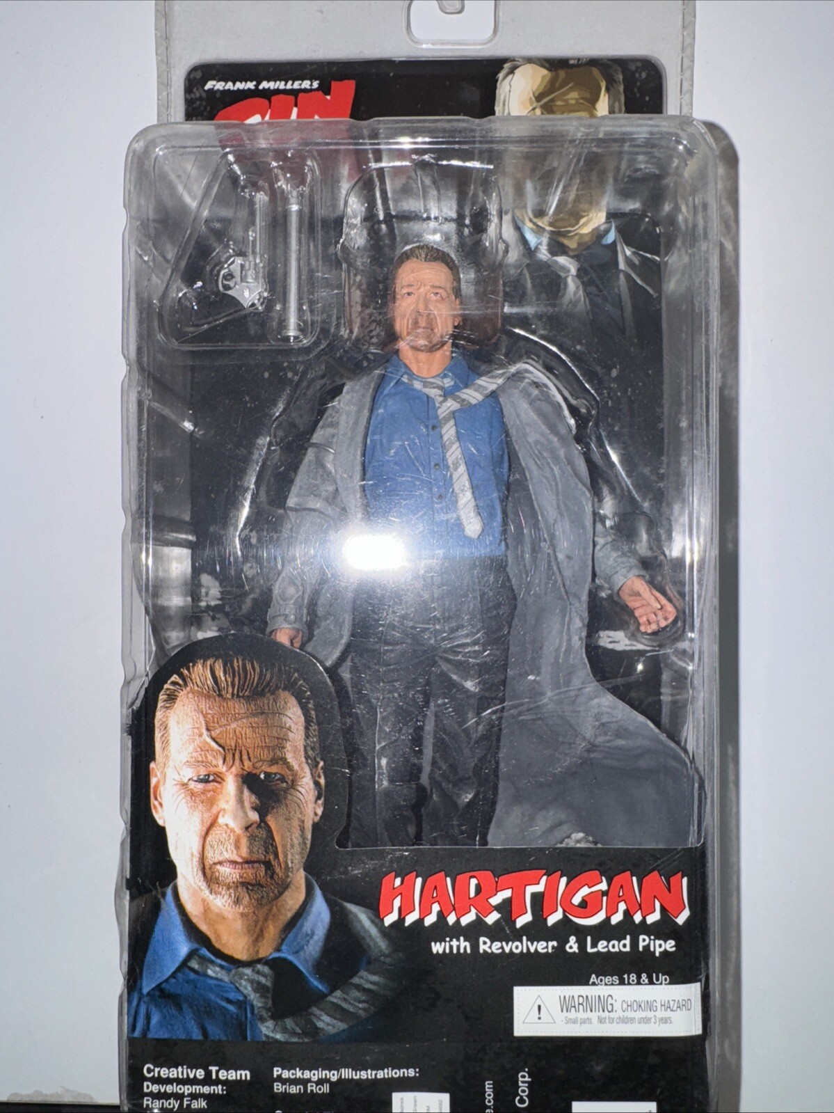 2005 Reel Toys NECA Sin City Hartigan Series 1 Action Figure Color Version NOS