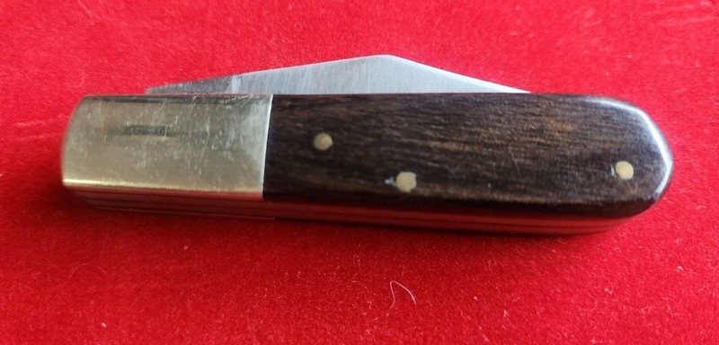 BEAR HUNTER Pocket Knife BARLOW 440 Stainless Solingen Germany Vintage 