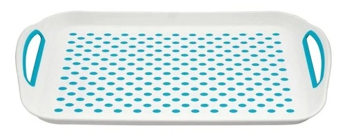 Serving Tray with Handles Non Slip Large Rectangle Food Dinner Drink Lap Tea - Picture 9 of 9