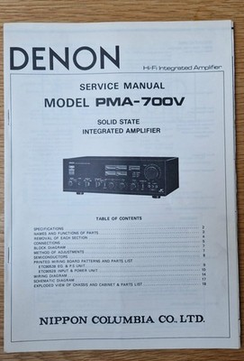 DENON PMA-700V original service manual - amplifier