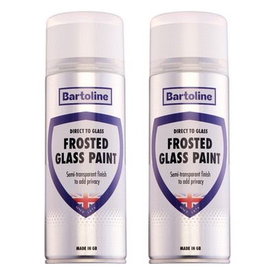 2x Bartoline Milchglas Farbspray halbtransparent Allzweck 400 ml