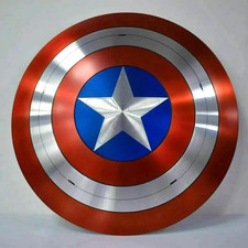 Captain America Shield Metal 1:1 Metal Shield 24" Movie Prop Cosplay Replica