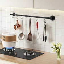 Hanging Pot Rack with Hooks Wall Mounted Hanging Pots and Pans Rack Pot and Pan