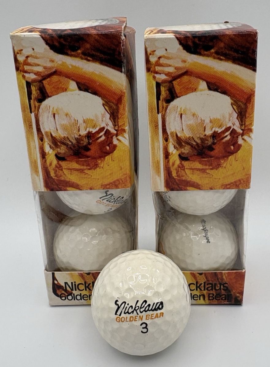 MacGregor / Jack Nicklaus Golden Bear Golf Balls - 2 sleeves (6