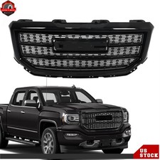 Black Mesh Grill Front Bumper Grille Fit For Gmc Sierra 1500 2016 2017 2018 Us