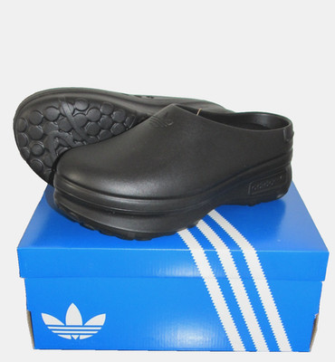 Adidas Originals AdiFOM Stan Mule IE4626 Black Slip-On Rubber Clog Womens size 9