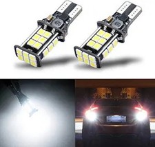 Newest Extremely Bright 3030 Chipsets 921 T15 912 W16W LED Bulbs Color: White