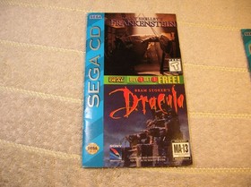 dracula and frankenstein double deal sega cd cib