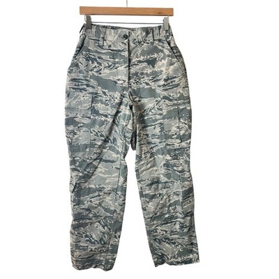 US Air Force ABU Utility Cargo Pants Women's 26'' Digital Tiger Stripe Streetwear