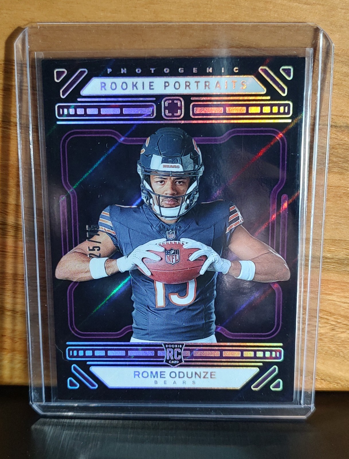 2024 Panini Photogenic - Rookie Portrait Rome Odunze #157 Purple /75 (RC)