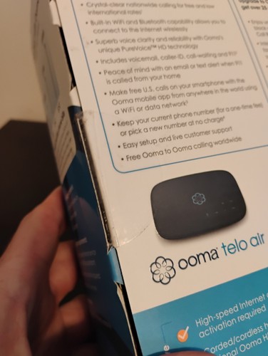 Ooma Telo Air 2 VOIP Home Phone Service Base in Black Sealed - Photo 4/7