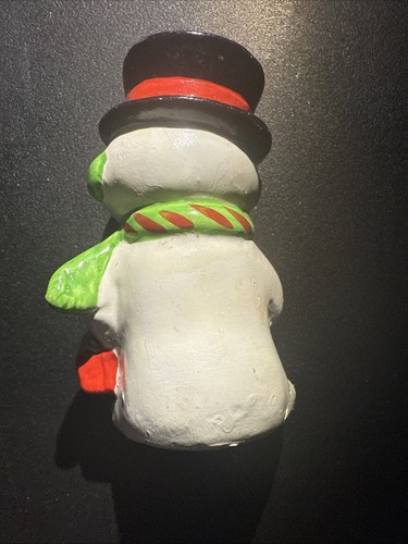 Vintage Snowman Salt and Pepper Shaker (1) Telco GLUED CRACKED BOTTOM BROKE HAT - Picture 5 of 14