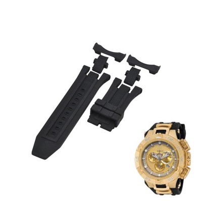 Subaqua 15926 32mm Black Rubber Watch Strap For Invicta
