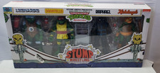 NECA Teenage Mutant Ninja Turtles Cartoon Stump Wrestling 7  4pk DAMAGED BOX