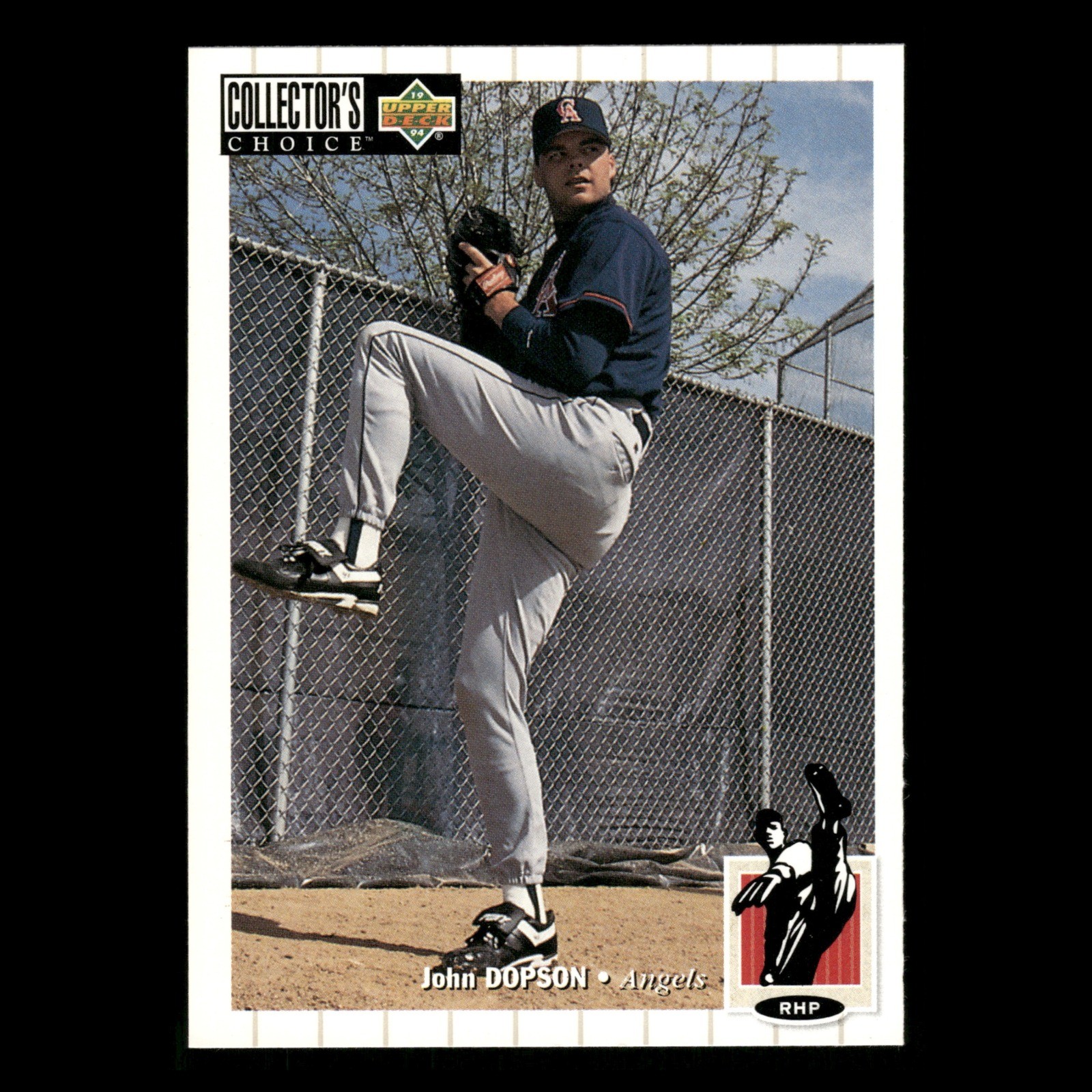 John Dopson #443 1994 Collectors Choice California Angels Baseball Card MLB