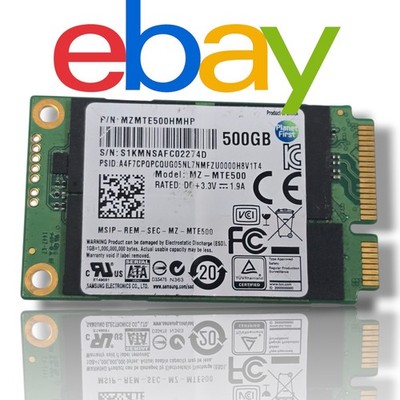 Samsung SSD 840 EVO mSATA 500GB   MZ-MTE500   Getestet   98% OK  #W183