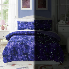 Full Kids Comforter Set - 7 Pieces Full Bedding Sets for Boys Girls Teen, Glow i