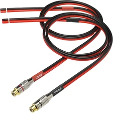 CNCESS Cess-063-3F Silicone Speaker Wire 14 AWG with Phono RCA Female Jack, 2