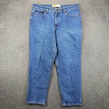 Route 66 Relaxed Fit High Waisted Mom Jeans Blue Denim Womens Size 16S Vintage