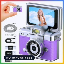 Mini Keychain Camera with Flip Screen,1080P HD Portable Digital Camera Multiple