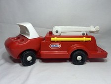 Vintage Little Tikes Red Fire Truck Ladder Toy 1980s Made in USA โ Works Great