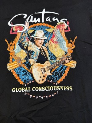 NWOT Santana Global Consciousness 2019 Tour Shirt Size Large
