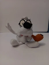 Vintage Stuffins Mr. Peabody  8” Plush 1999 CVS Rocky & Bullwinkle Stuffed Toy