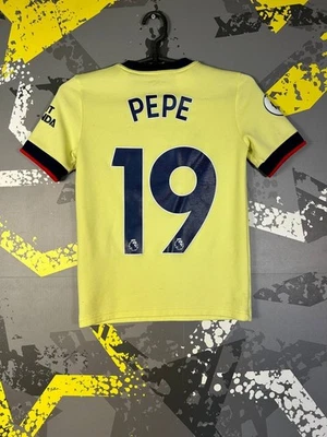 Pepe Arsenal Away football shirt 2021 - 2022 Adidas Young Size S 9-10YRS ig93 - Image 1 of 4