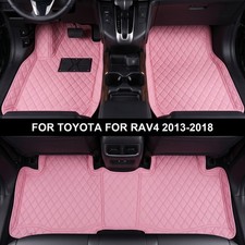 Luxury Pink Car Floor Mats Fit For Toyota Rav4 2013-2018
