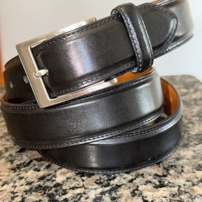 Tommy Hilfiger Mens Belt Genuine Leather Classic Jeans Pants Belt Black 46-48