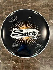 SNOT Band Signed Custom Drumhead 16" Mike Doling 💯 Authentic! Current Line Up